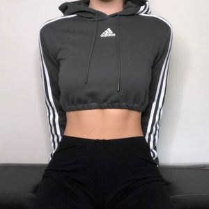 Adidas Custom Cropped Hoodie NWT